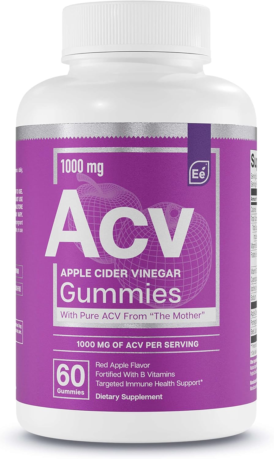 غummies الخل Apple cider vinegar النباتية.