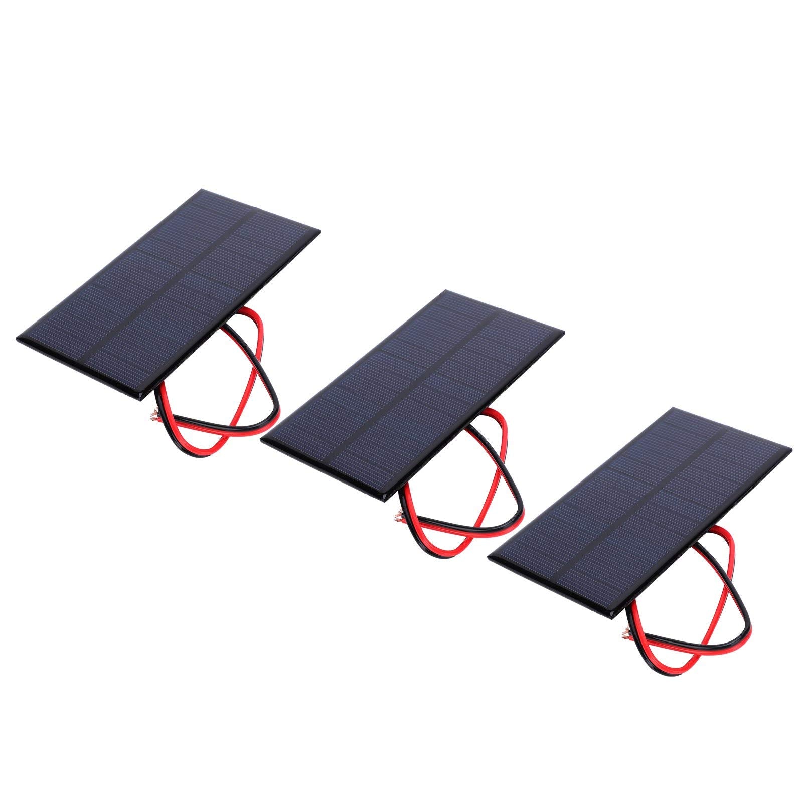 Ejoyous 3-Pack Mini Solar Panel Kit - 6V USB Charger Modules for Mobile Devices