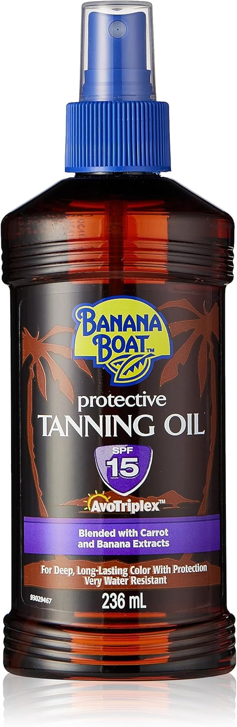Banana Boat Banana Boat Tanning Oil SPF 15 for Enhanced Tan ...