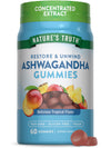 Natures Truth Ashwagandha Gummies (60 Tropical Flavor) Vegan Non-GMO Gluten Free