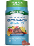 Natures Truth Ashwagandha Gummies (60 Tropical Flavor) Vegan Non-GMO Gluten Free