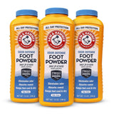Arm & Hammer Talc-Free Foot & Shoe Powder - Odor & Moisture Control (7oz, 3 Pack)