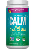 Natural Vitality Natural Calm Plus Calcium – Raspberry-Lemon, 16oz