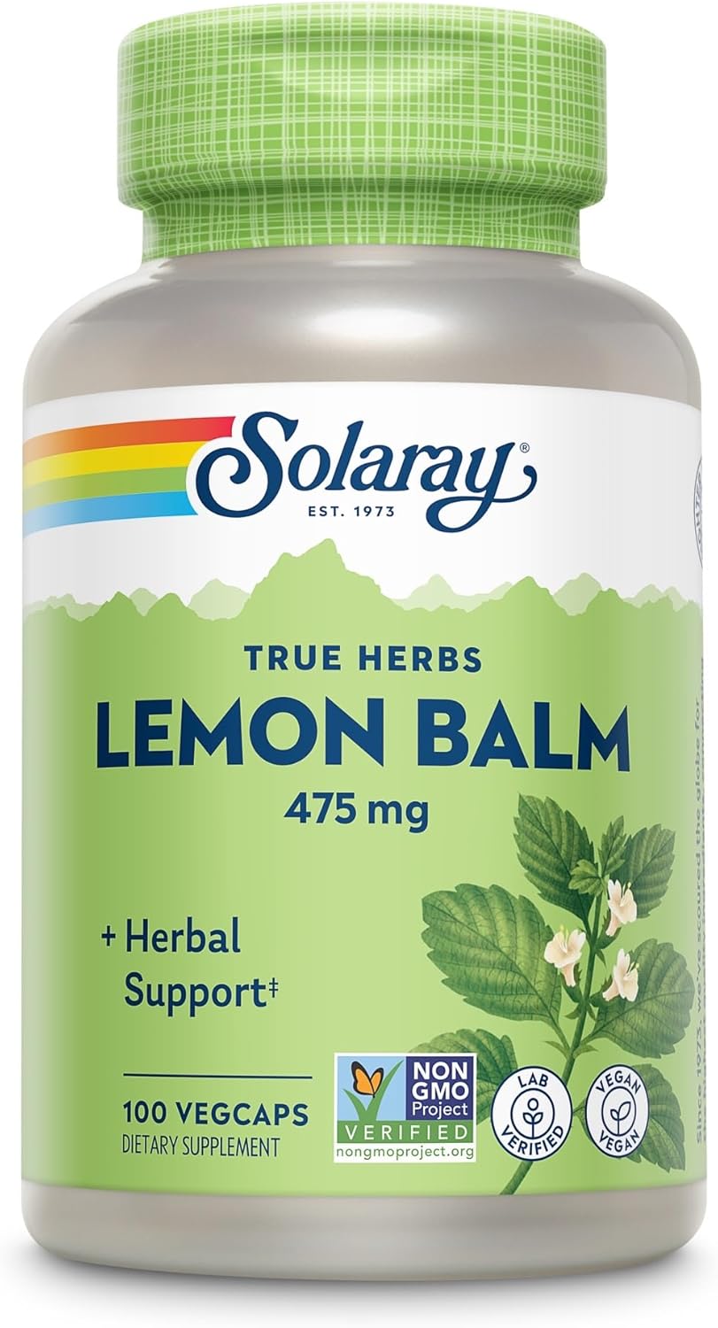 Solaray Lemon Balm: Calming & Relaxing Herbal Supplement