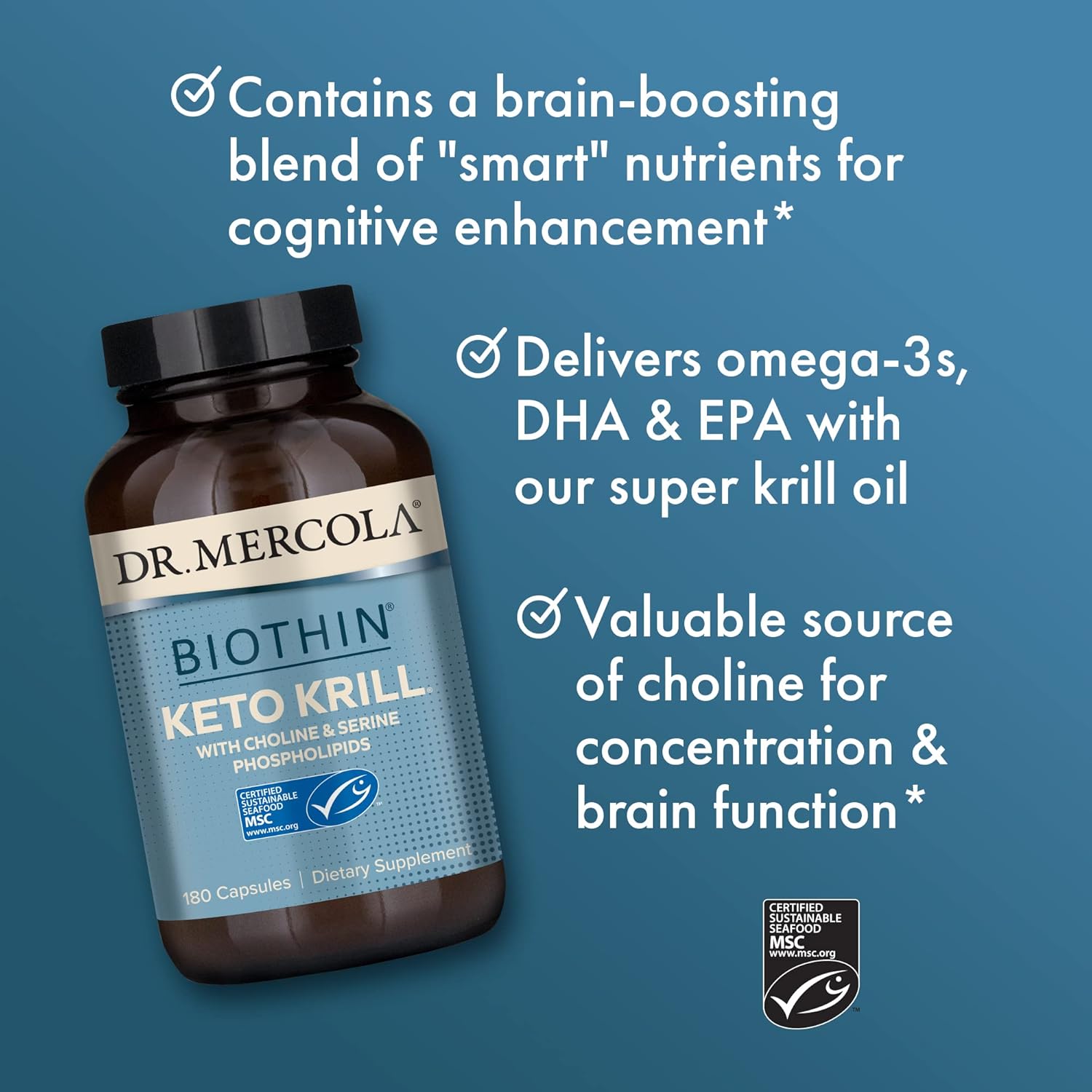 مكمل كريل مع الكولين لتعزيز الصحة الدماغية والomega-3