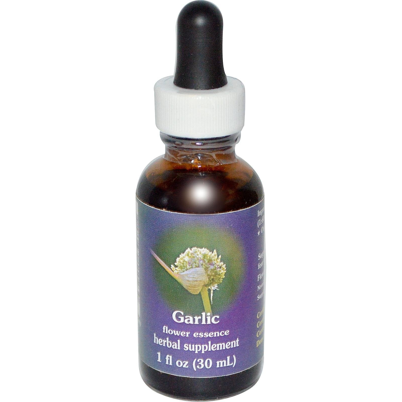 Garlic Flower Essence Dropper - Protective Energy & Vitality Booster, 1 oz