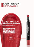 Flormar Lightweight Lip Powder 08 Essential - Velvety Matte, Long-Lasting