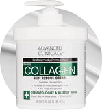 Advanced Clinicals Collagen Skin Rescue Lotion: Intense Hydration & Firming