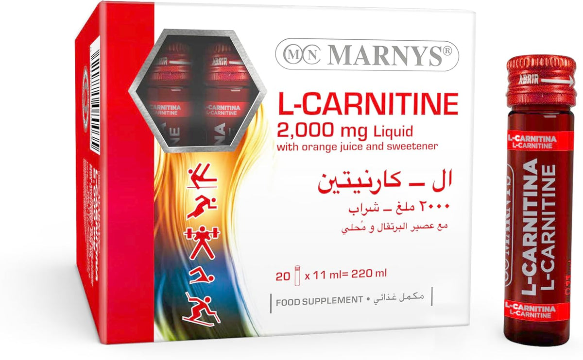 Marnys L-Carnitine Vial Liquid 2000Mg, 20 x 11 ml