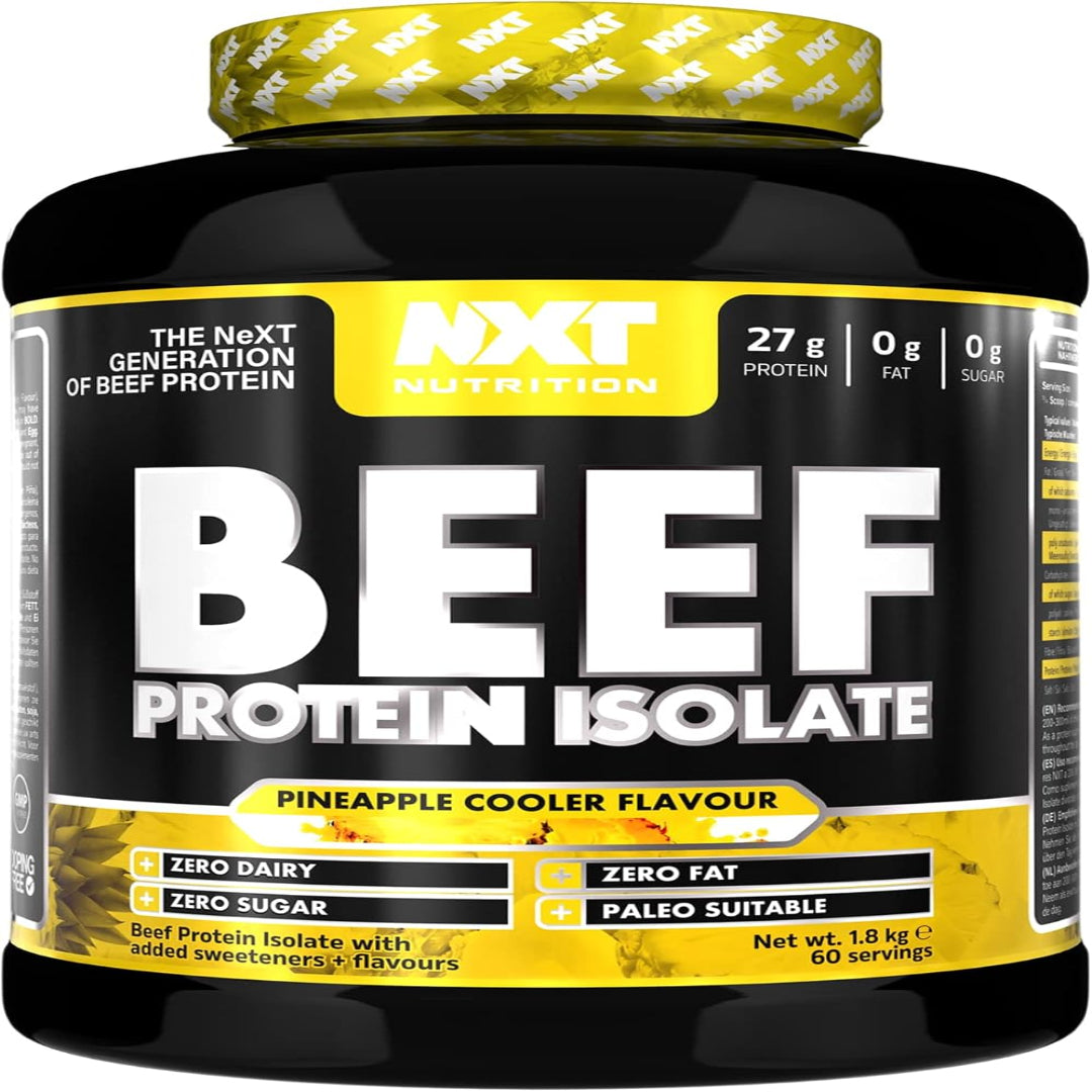 Nxt Nutration Beef Protein Isolate 1.8 Kilo Pineapple Flavor 27 g Protein Per Serving Protein-015