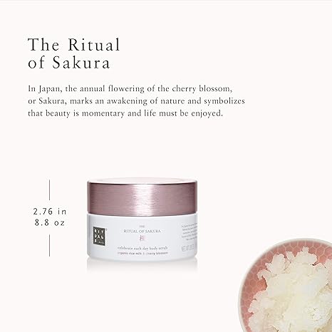 Rituals Sakura Body Scrub - 8.8 oz - Exfoliating & Revitalizing