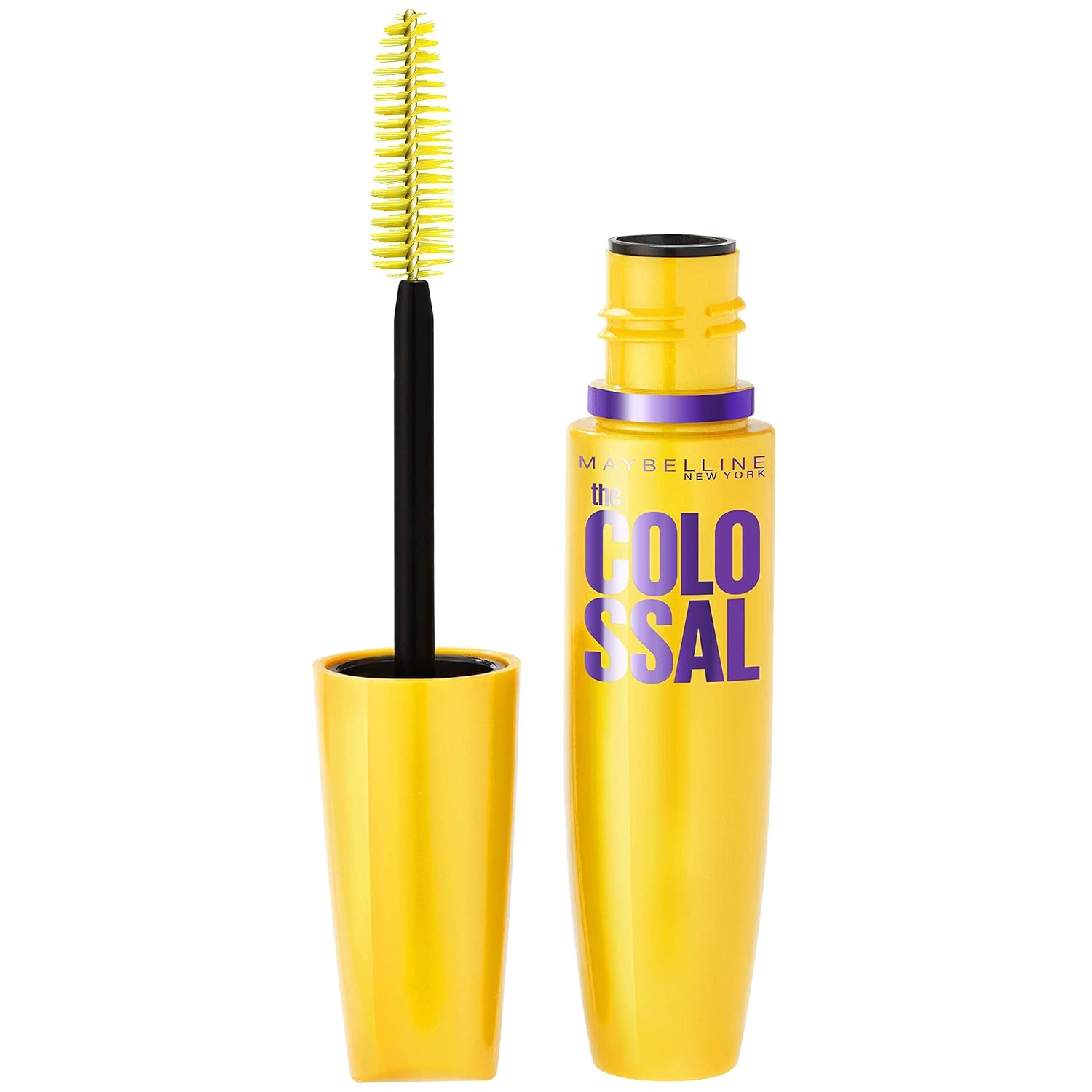 Glam black washable mascara for volumizing and defining lashes.