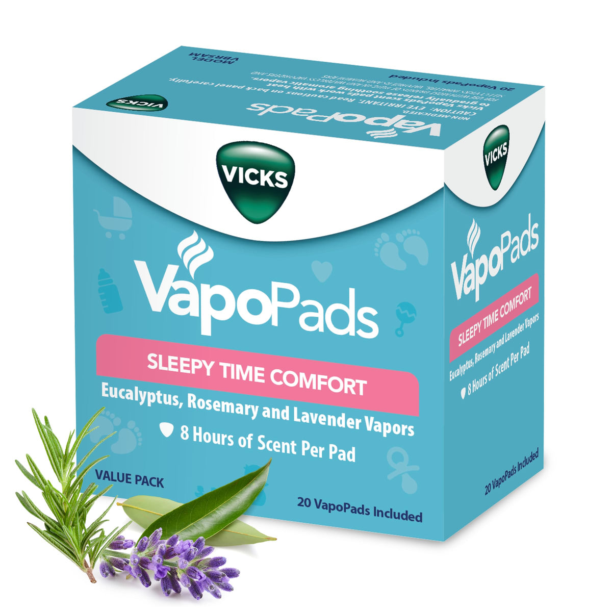 Vicks Soothing Sleepy Time Comfort VapoPads Value Pack (20 Count)
