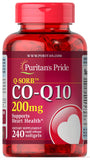 Puritans Pride Q Sorb CoQ10 200 Mg Softgels - Antioxidant Support 240 Count