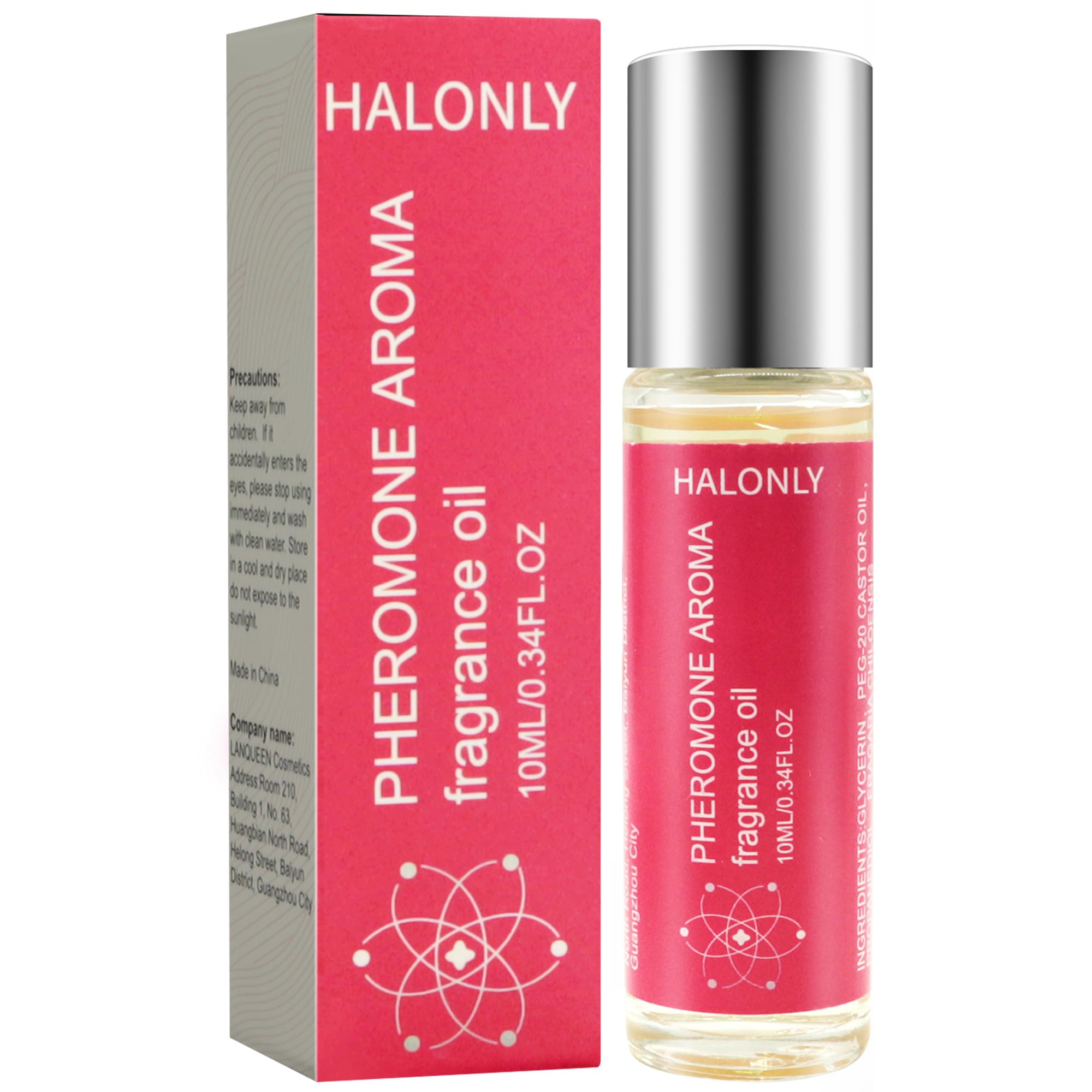 Halonly Roll-On Pheromone Perfume for Women – 10ml Long-Lasting Essential Oil