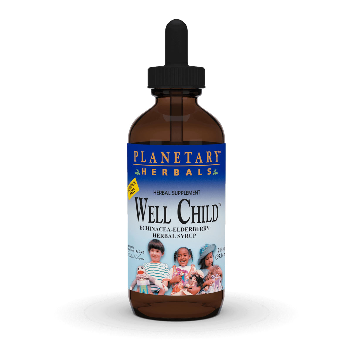 Planetary Herbals Well Child Alcohol-Free Echinacea-Elderberry Syrup - 2 Fl Oz