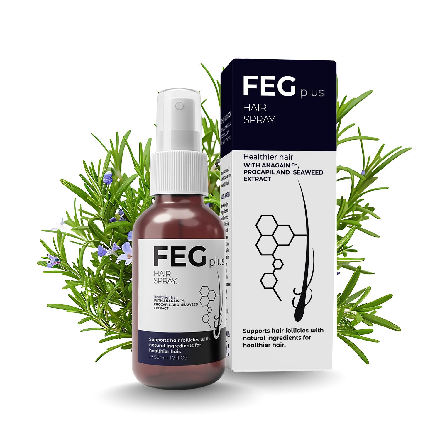 Rosemary Beard & Hair Serum with Minoxidil 5% - Hair Growth Treatment for Men