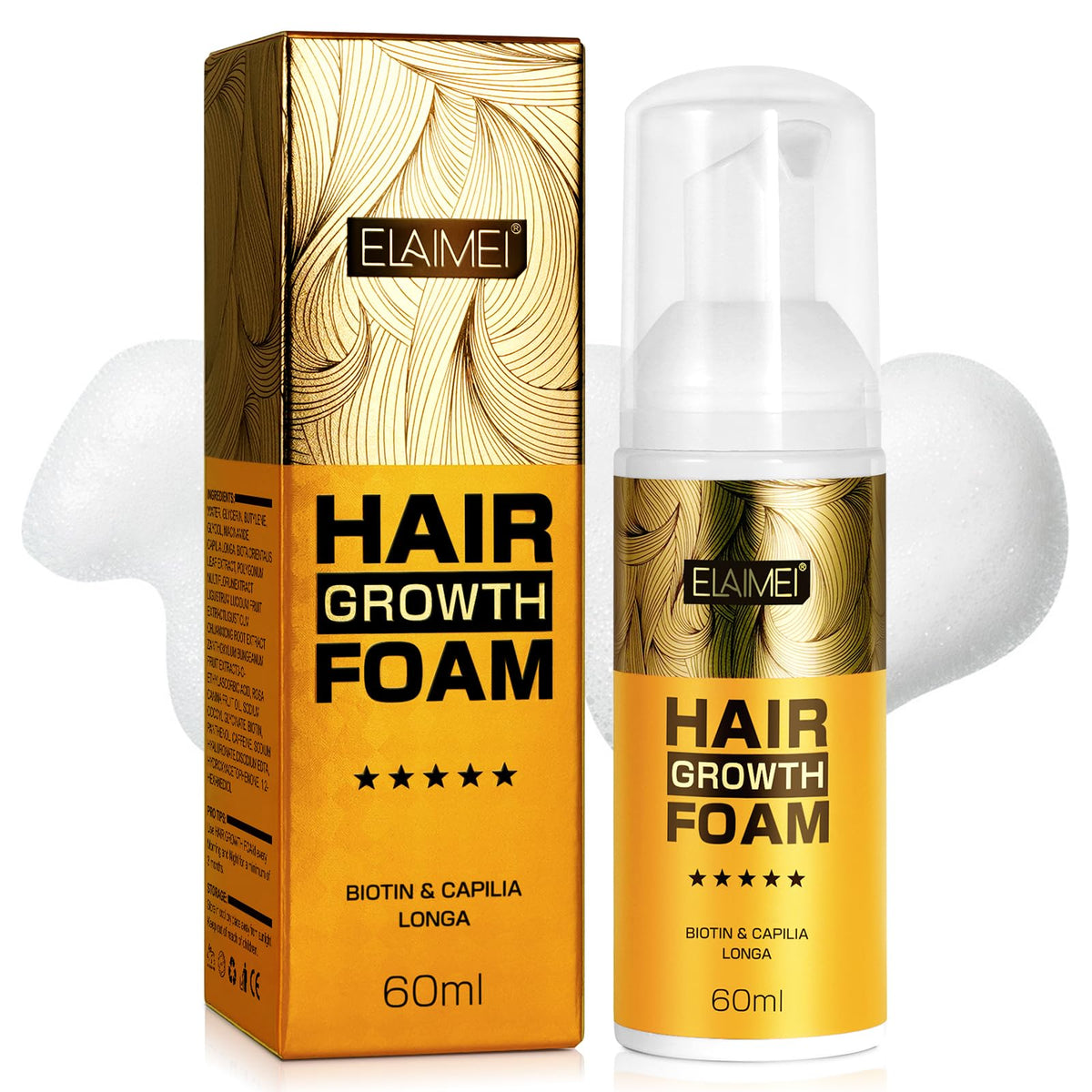Hair Growth Foam & Serum for Men & Women - Anti-Hair Loss Treatment 60ml
