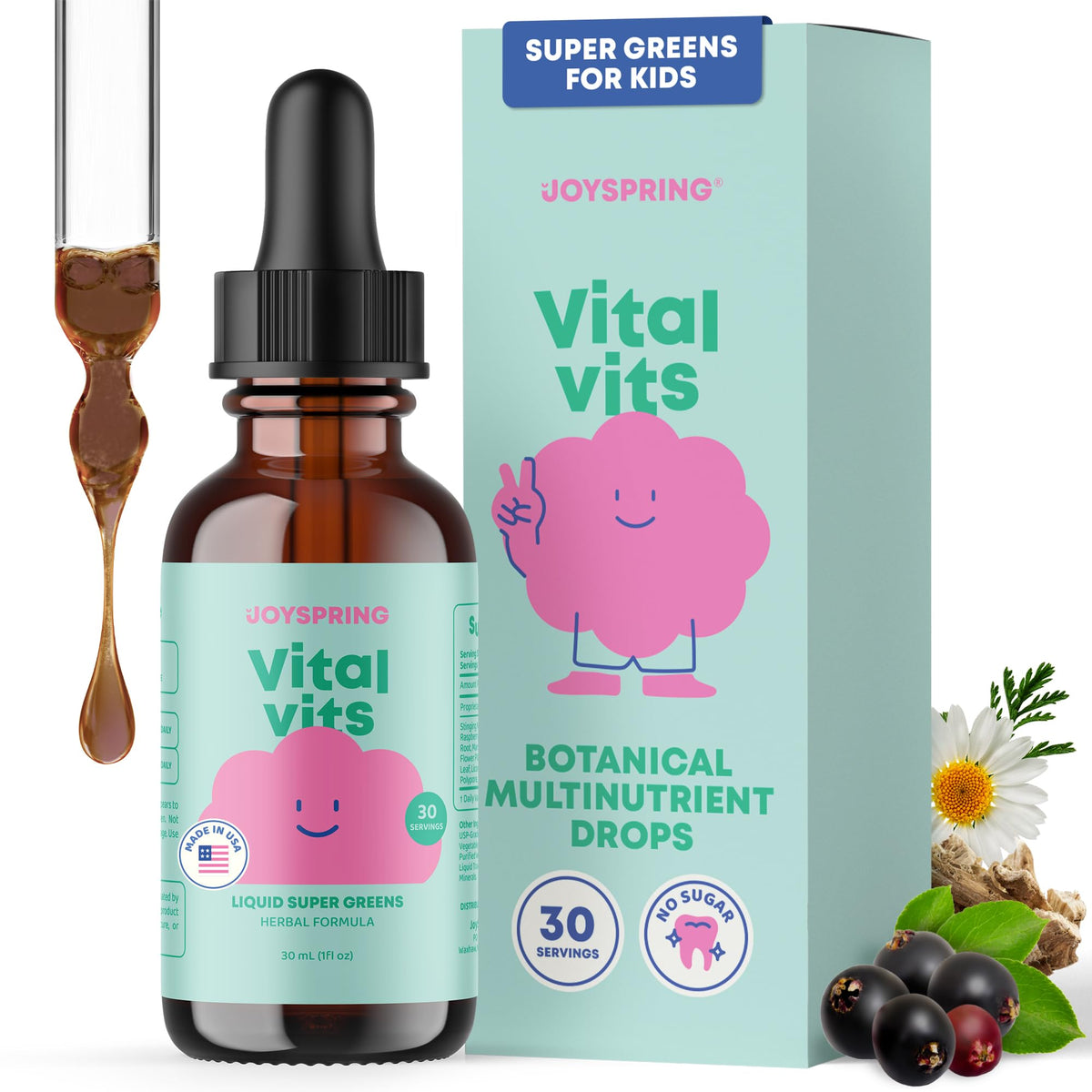 Liquid Vitamins for Kids - Immune Booster with Multivitamins - Great Tasting Children's Vitamins