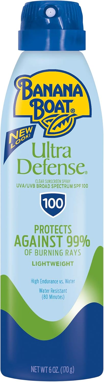 Banana Boat Ultra Defense Max Skin Protect Sunscreen Spray SPF 100