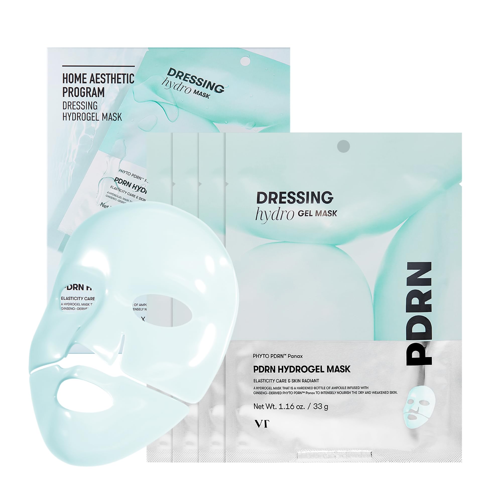 VT Cosmetics PDRN Hydrogel Mask (4-Pack) - Nourishing & Rejuvenating Overnight Skincare