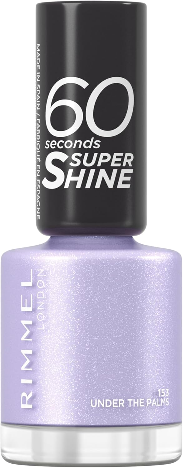 Rimmel 60 Seconds Super Shine Nail Polish - Quick Drying & Long-Lasting - Under The Palms
