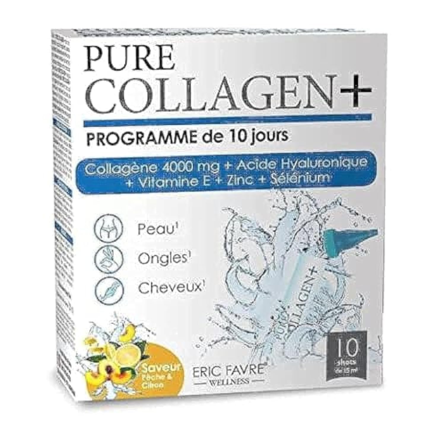 Pure Collagen Plus 10 Vials - Beauty Supplements for Skin Health & Anti-Aging