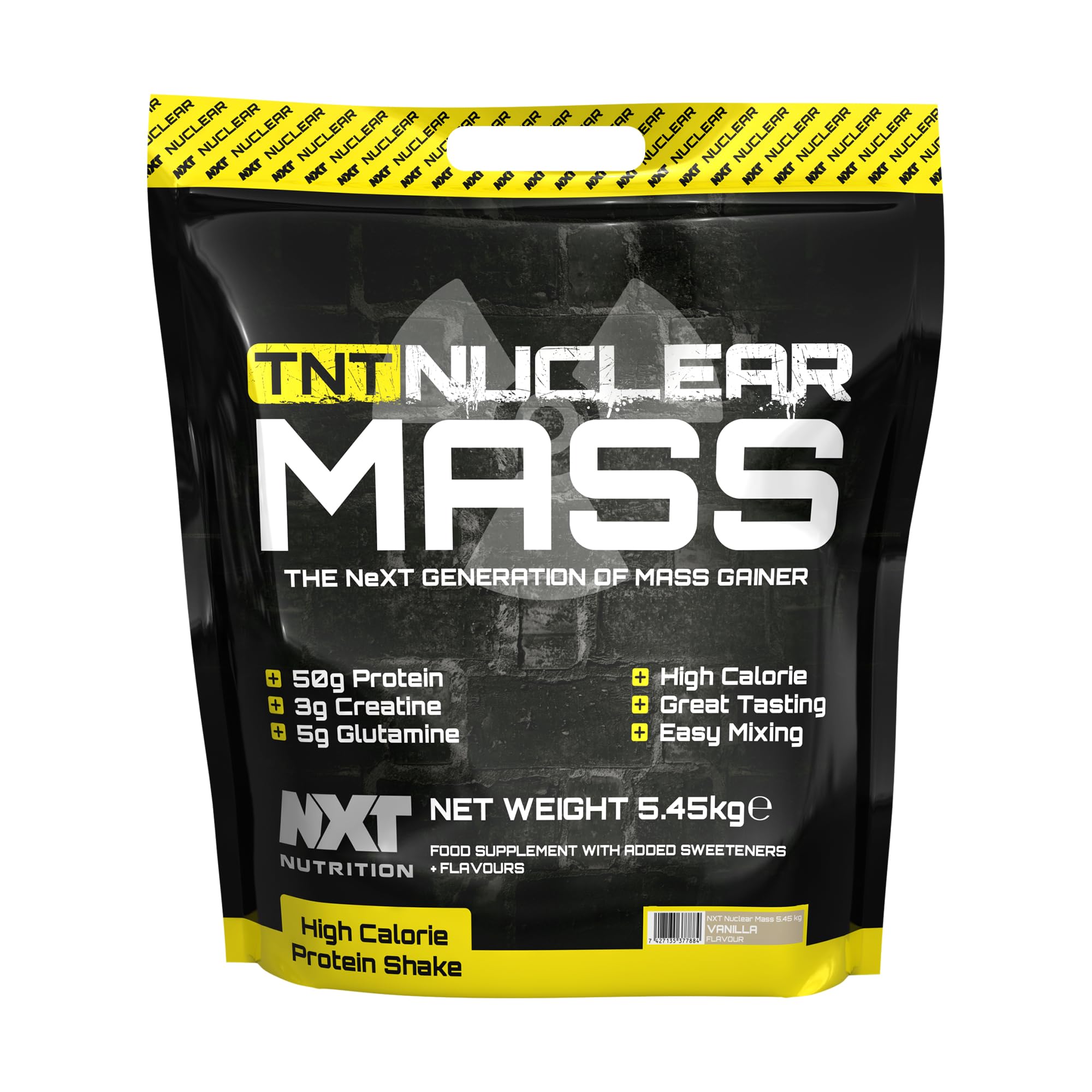 NXT Nutrition TNT Nuclear Mass - 5.45kg Vanilla High Protein Mass Gainer