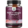 Advanced Multi Collagen Complex (Types I, II, III, V, X) with Biotin & BioPerine