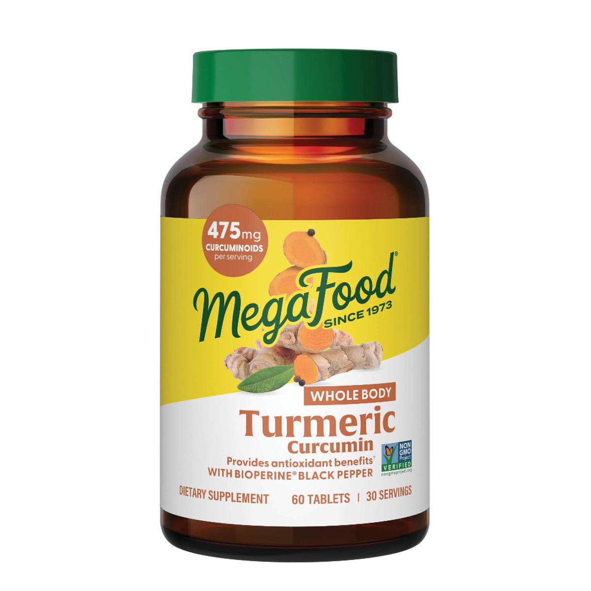 MegaFood Turmeric Strength for Whole Body - 60 Tablets
