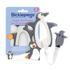 Bickiepegs Peggie the Penguin Clip-On Sensory Teething Toy - BPA-Free Baby Teether for Front & Back Teeth
