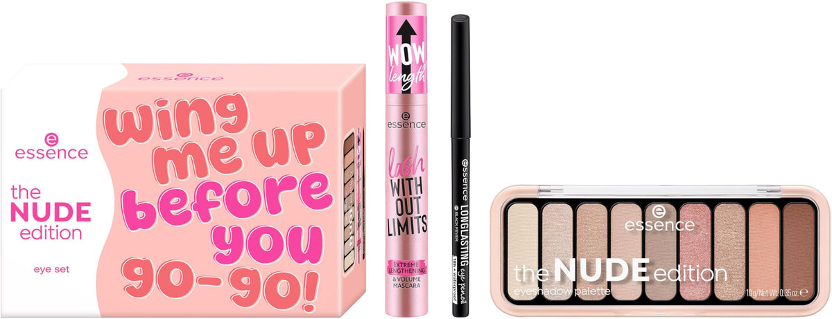essence the Nude edition eye set 01 Eye'm So In Love! - 3-Piece Eye Makeup Set