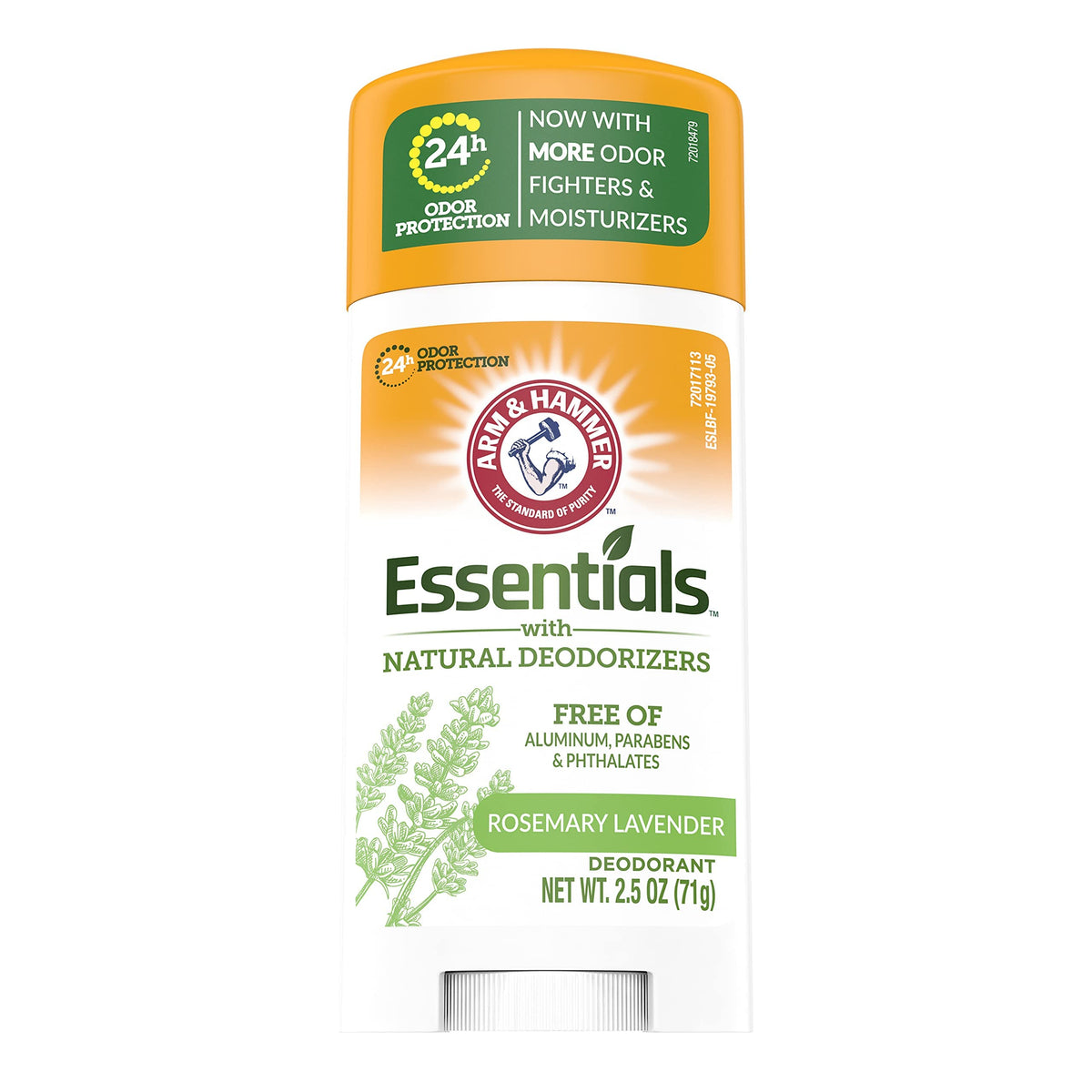 Arm & Hammer Essentials Natural Deodorant - Fresh Scent - 2.5 oz (Pack of 5)