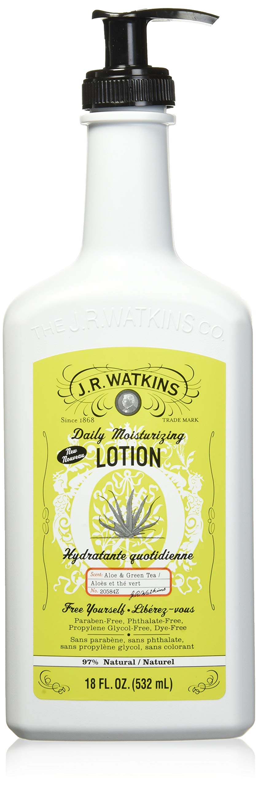 Daily Moisturizing Lotion with Aloe & Green Tea (18 oz)