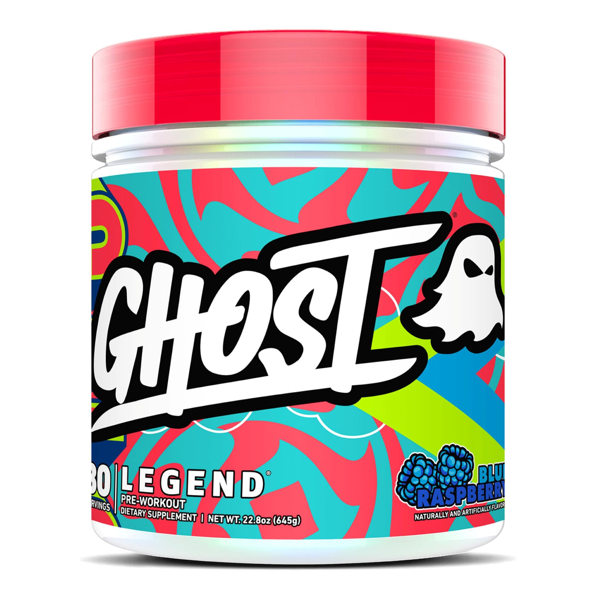 GHOST Legend Pre-Workout Powder - Blue Raspberry (30 Servings)