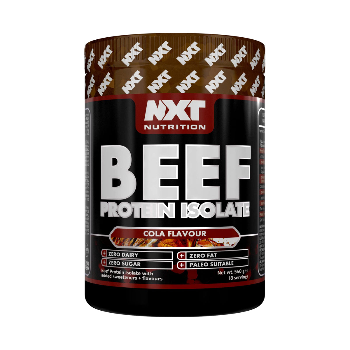 NXT Nutrition Beef Protein Isolate - Cola 540g Dairy-Free Protein Powder