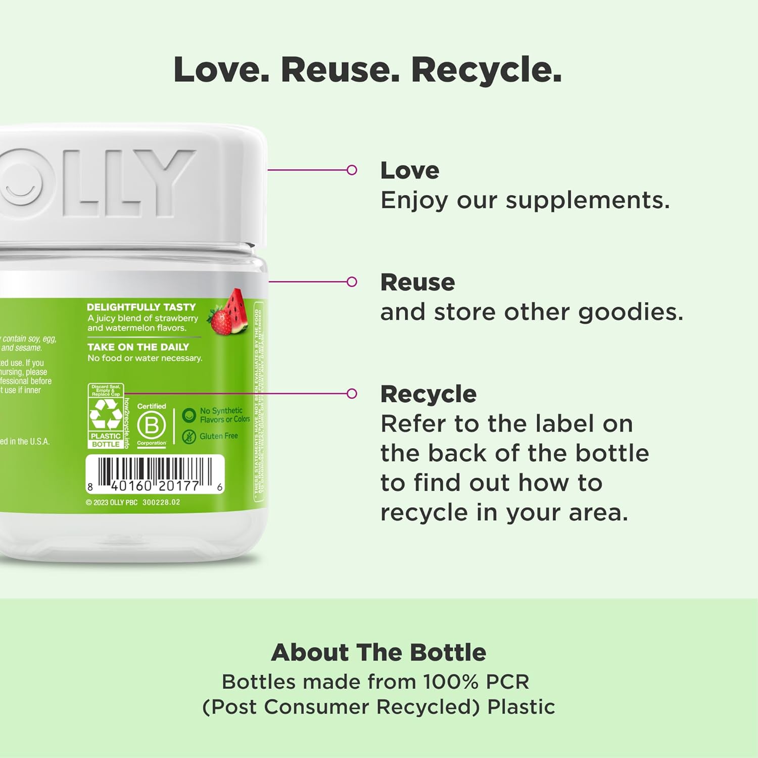 Top Selling OLLY Fiber Gummy Rings, 5g Prebiotic Fiber, FOS (Fructo-oligosaccharides), Digestive Support, Berry Melon 50ct