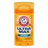 ARM & HAMMER Ultramax Cool Blast Antiperspirant And Deodorant Stick For Men - 2.8 Oz