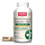 Jarrow Formulas Saccharomyces Boulardii & MOS - 5 Billion CFU, 90 Veggie Caps - Gut Health