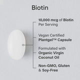 Sports Research Biotin 10,000 mcg: High-Potency Hair, Skin & Nail Support