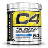 C4 Gen-4 Pre-Workout Powder – Icy Blue Razz – 60 Servings – Advanced Energy & Pump