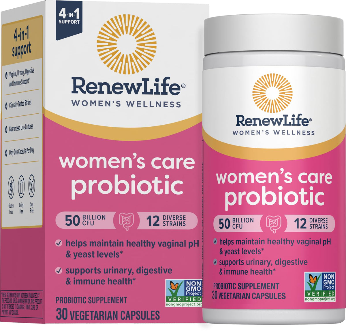 Renew Life Women's Ultimate Flora Probiotic - 50 Billion Live Cultures - 30 Capsules