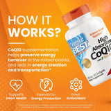 Doctor's Best High Absorption CoQ10 with BioPerine, 100mg, 120 Softgels