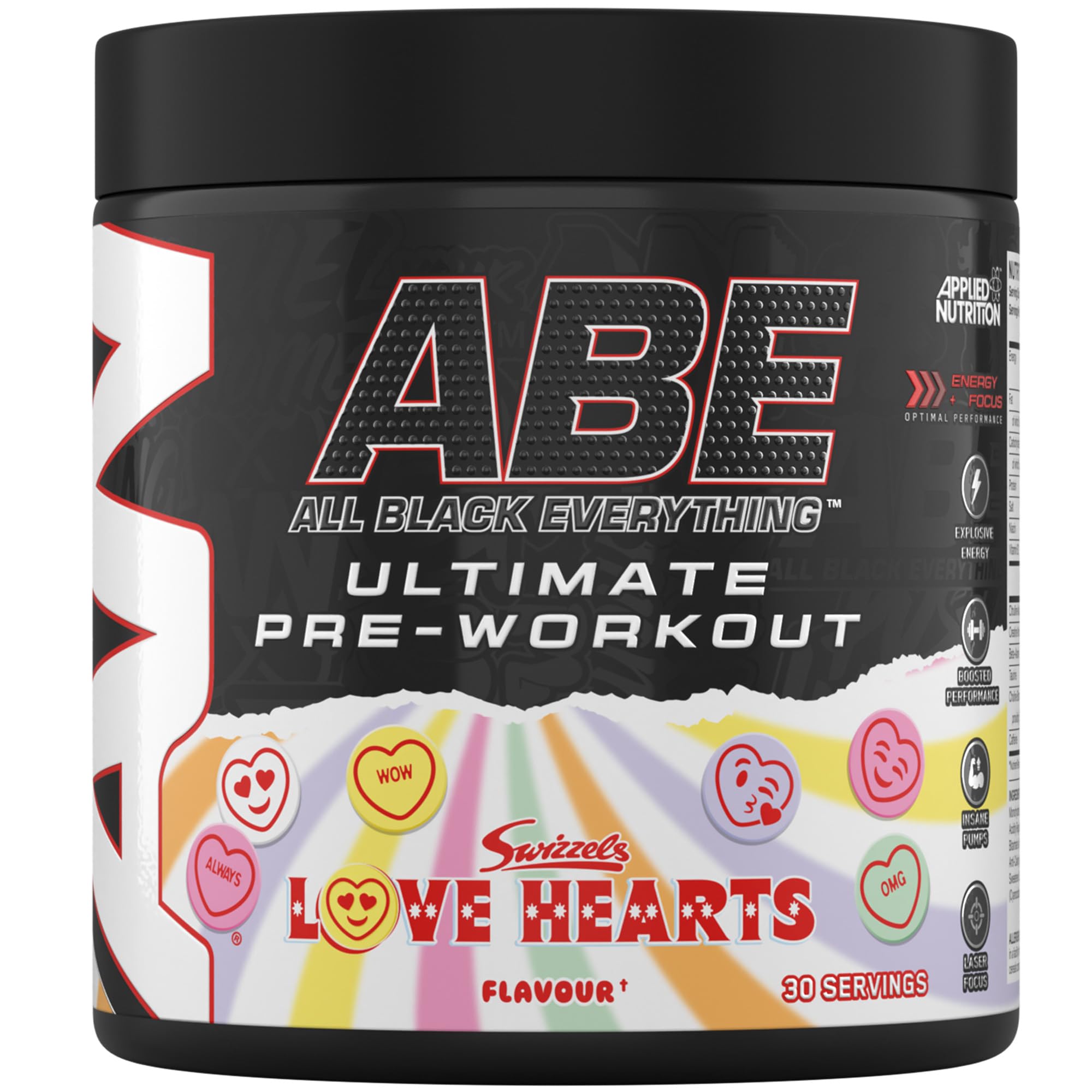 Applied Nutrition ABE Pre-Workout 30 Servings - Lovehearts Flavor