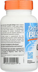 Doctor's Best Extra Strength Ginkgo, Non-GMO, Gluten Free, Vegan, Soy Free, Promotes Mental Function and Memory, 120 mg, 120 Count