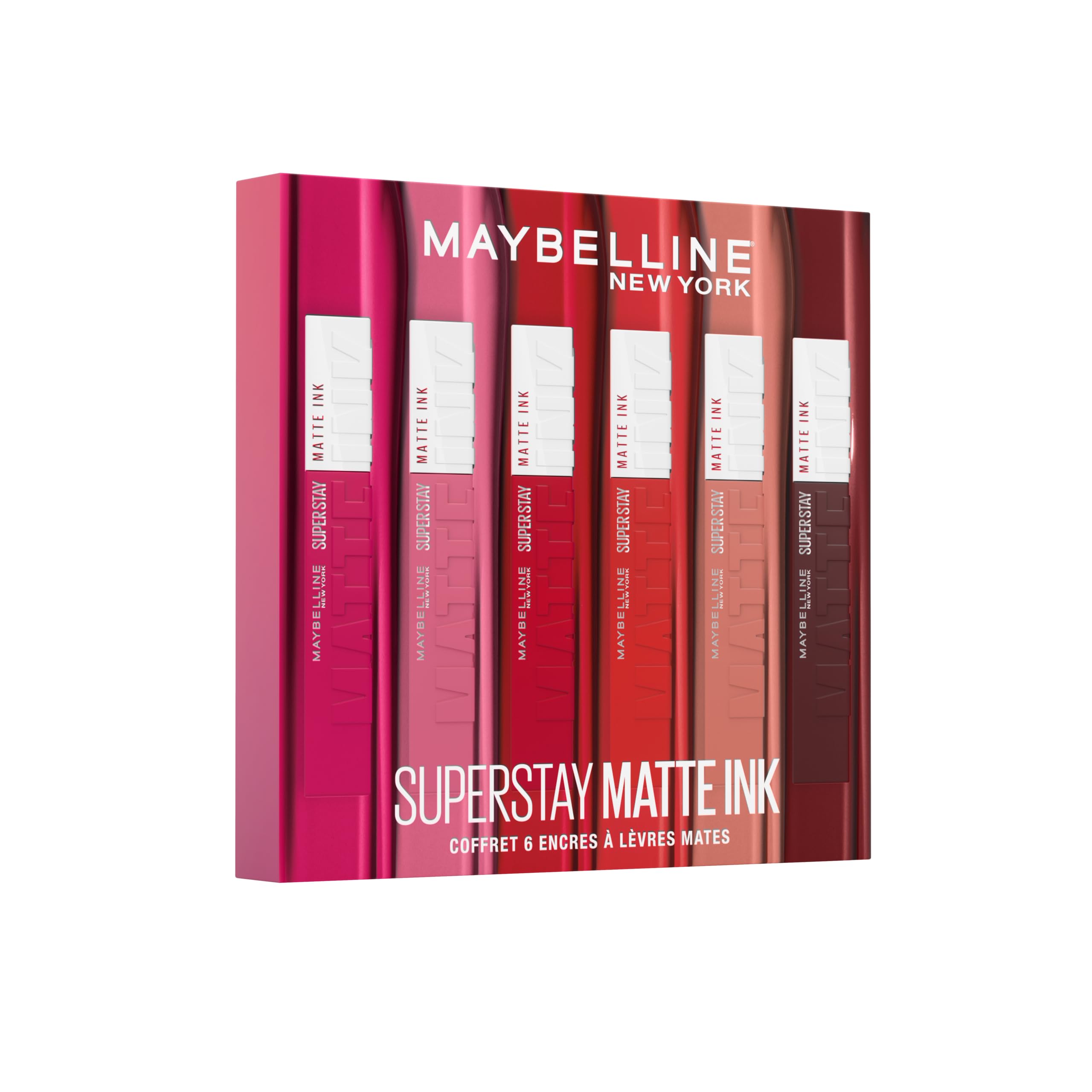 Maybelline Superstay Matte Ink Liquid Lipstick Set - 6 Shades