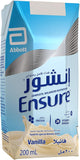 مشروب مغذي متوازن بالكامل بنكهة الفانيليا من Ensure ١٨x٢٠٠ مل