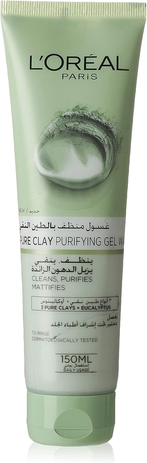 L'Oreal Paris Pure Clay Eucalyptus Purity Face Wash, 150ml