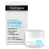 Neutrogena Hydro Boost Eye Cream, Dark Circle & Puffiness Relief, Caffeine & Peptides, Fragrance Free, 0.5 oz