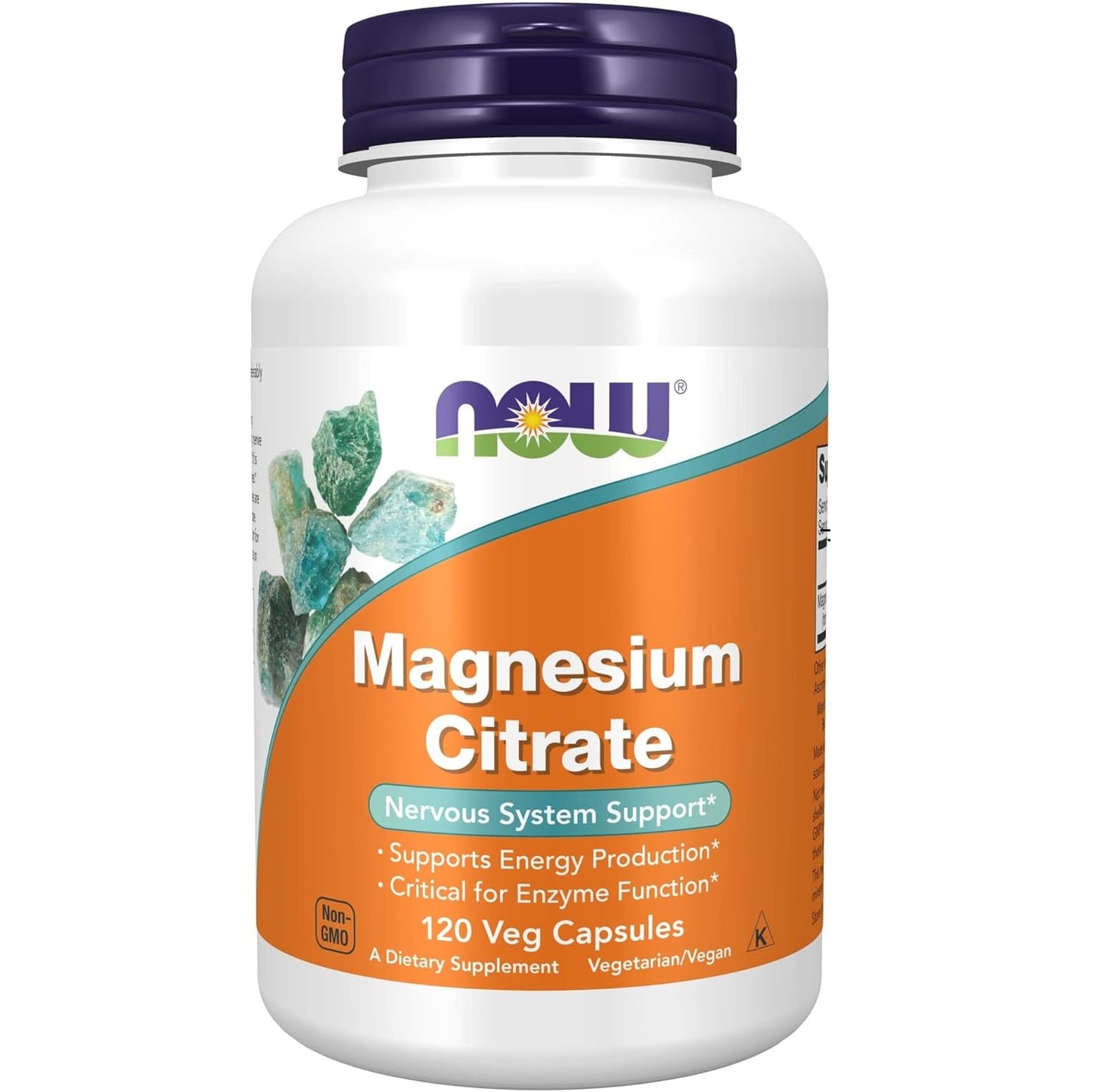 Now Foods, Magnesium Citrate,400 Mg,120 Veg Capsules